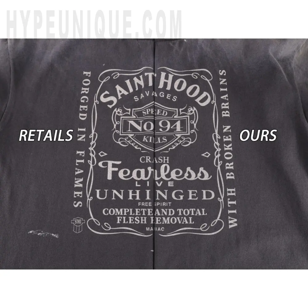 Printed graphic on the front of the garment