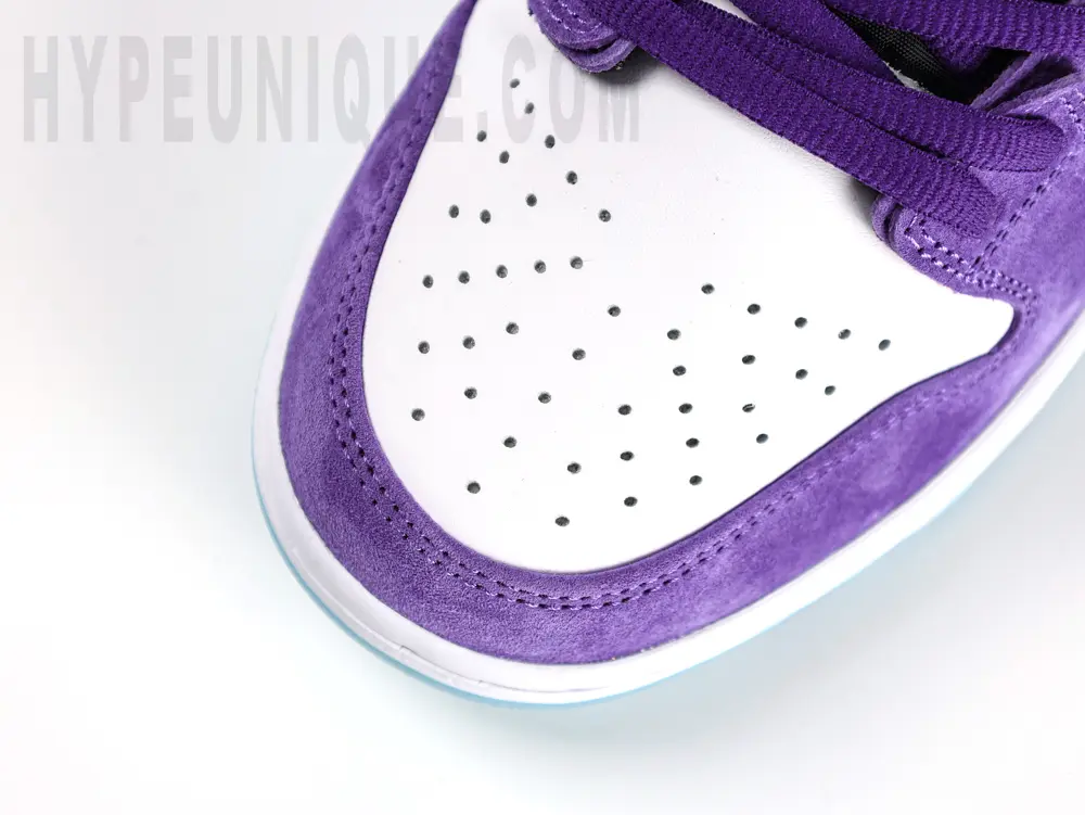 the white toe box