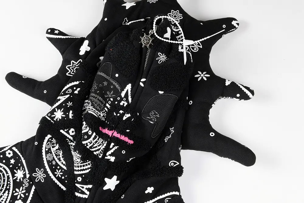 the black hoodie