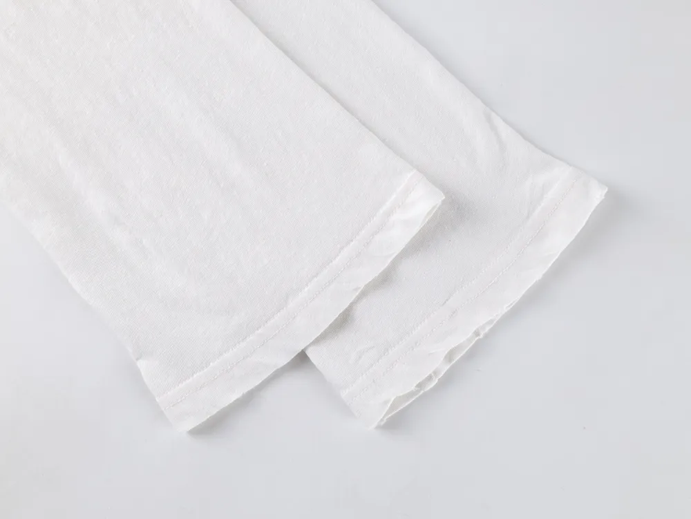 White cotton fabric sleeves