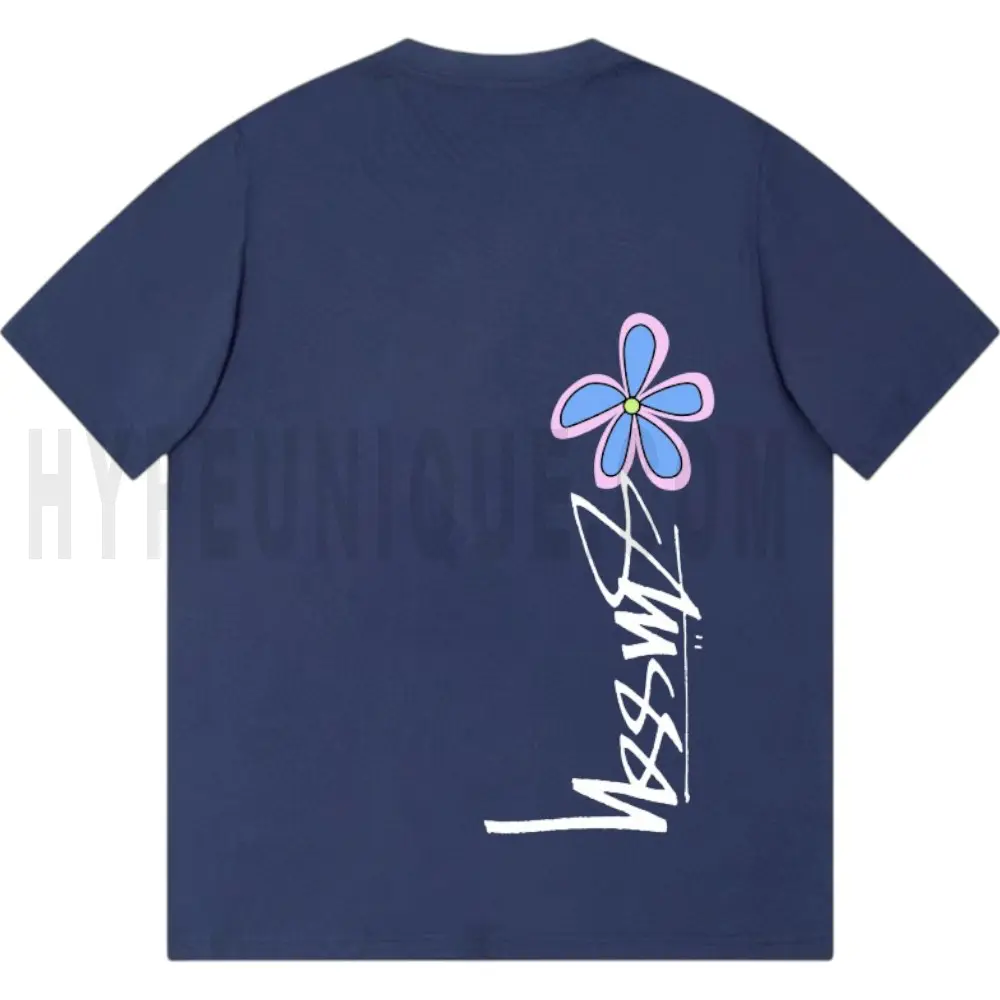 The back of the blue clothes