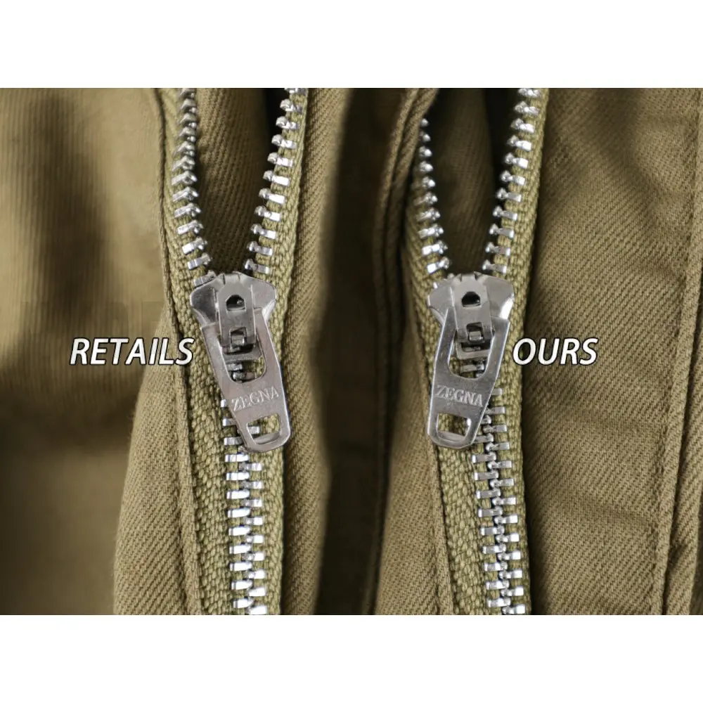 Zipper comparison image of the pants