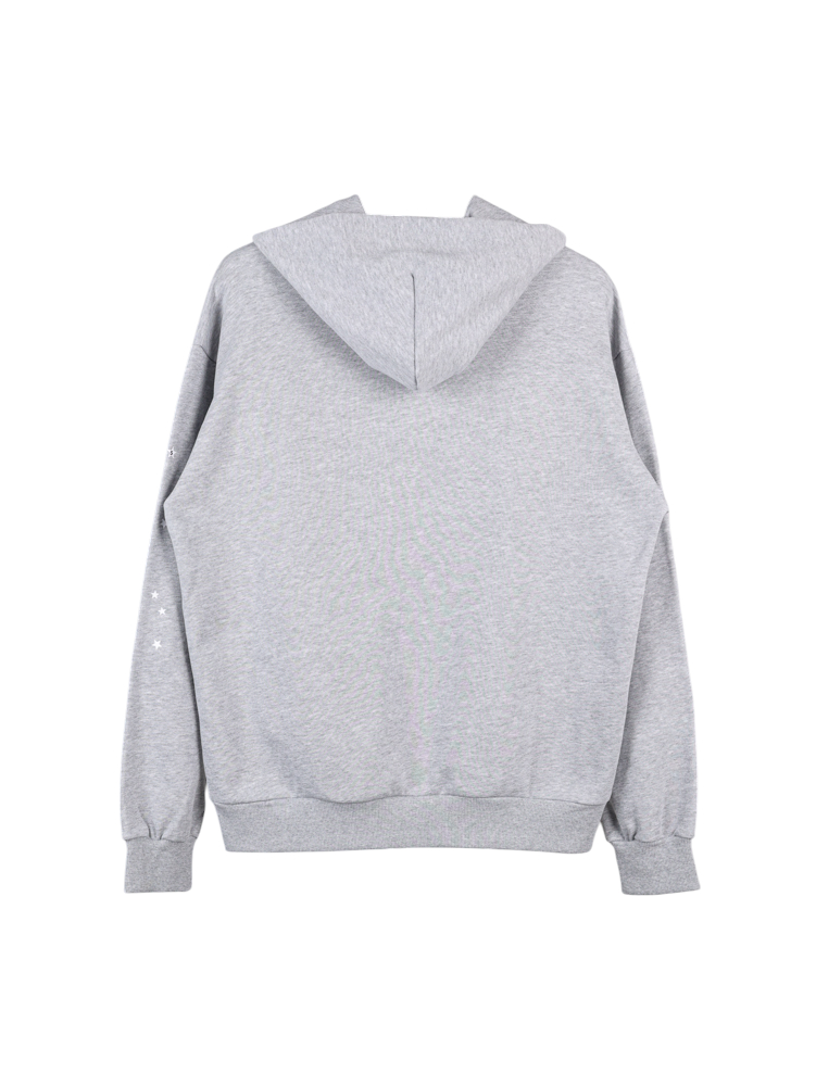 Sp5der I Love Hoodie Heart Grey Version Back