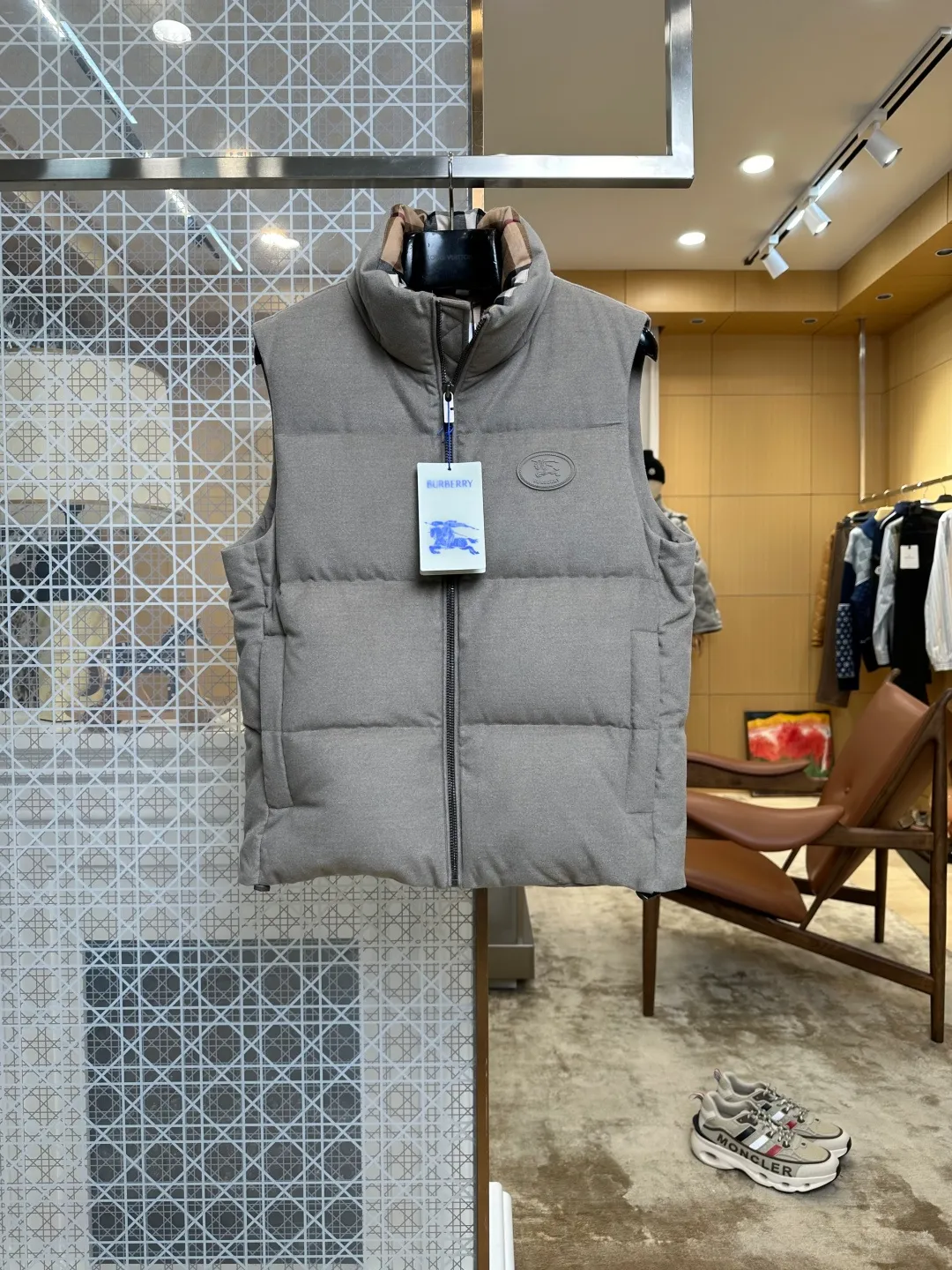 BBR Equestrian Logo Stand Collar Down Vest