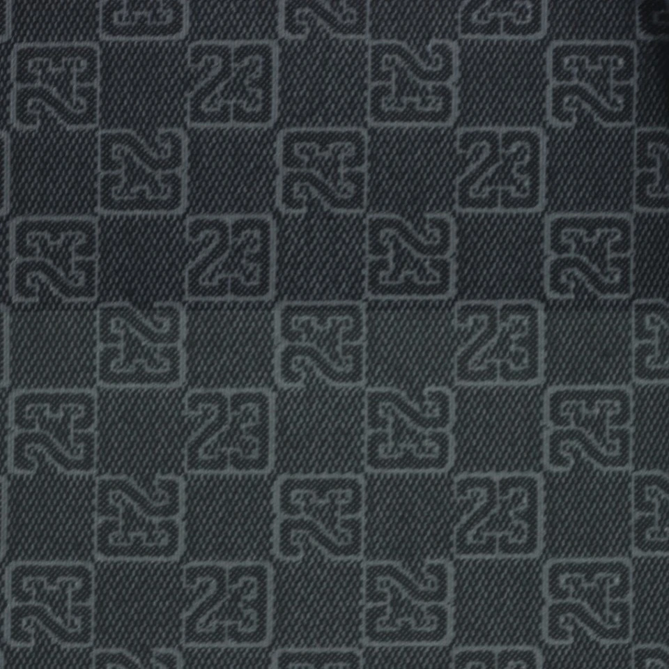 Checkerboard Printed Backpack Black Gold