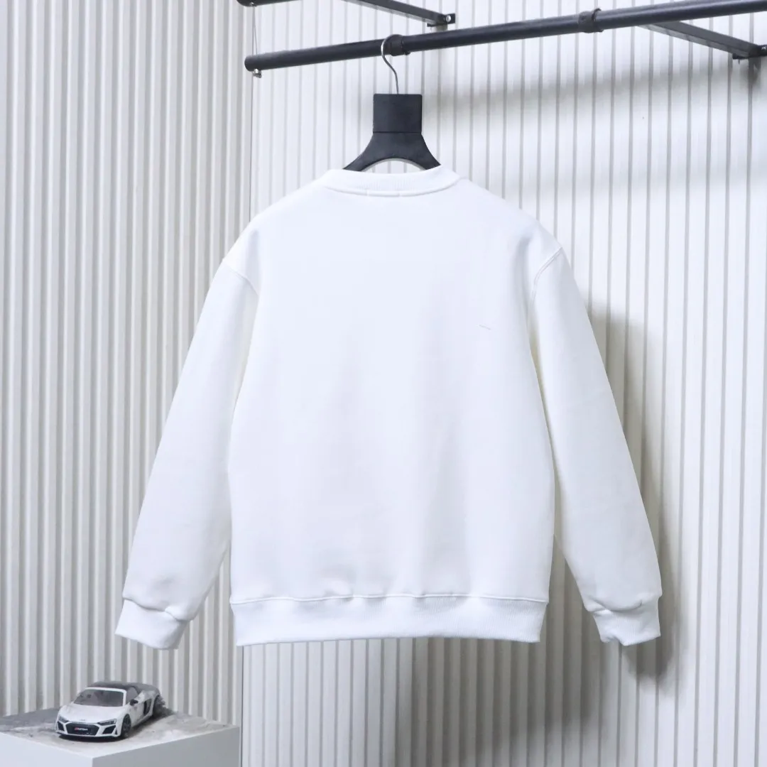 Back View Mcler Three Logo 3D Print Crew Neck Sweatshirt