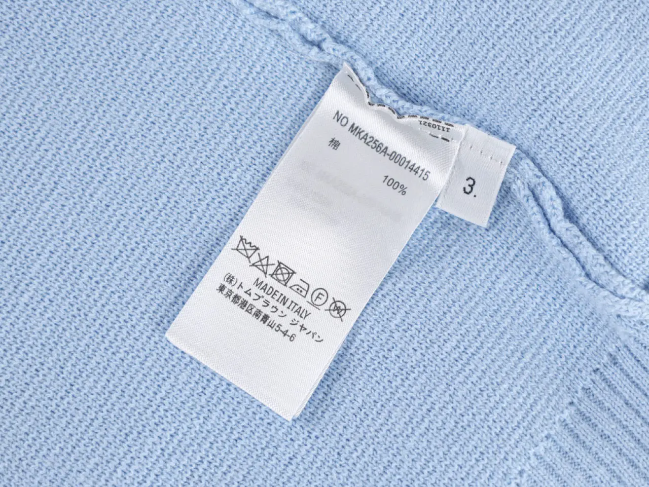 the wash label