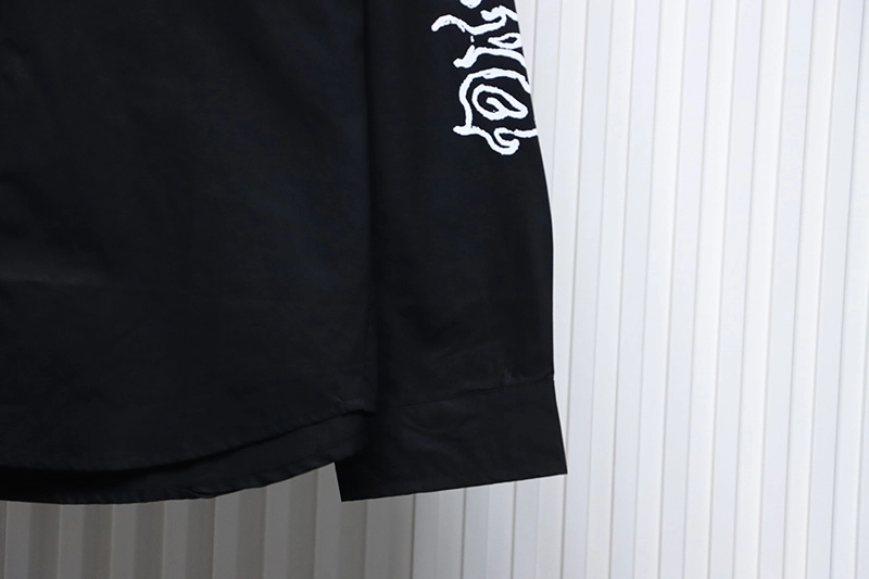 Balenciaga Hollow Flame Totem Print T-shirt