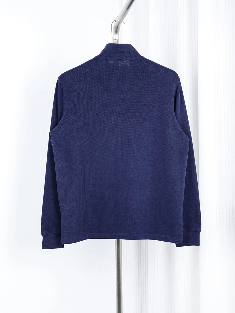 Navy Blue Half-Zip Sweater
