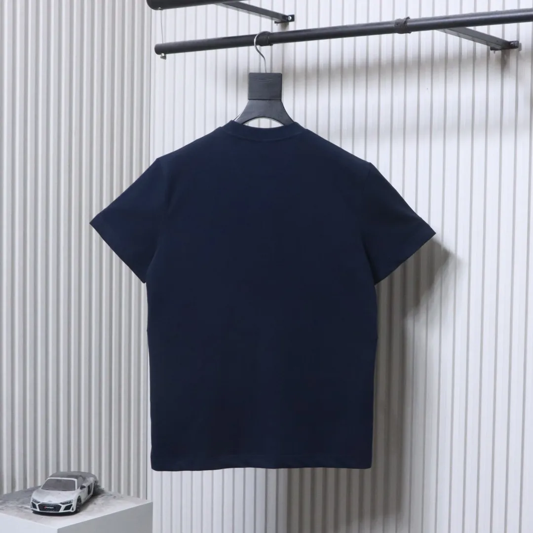 Back FF Diamond Pattern Striped Embroidered T-Shirt