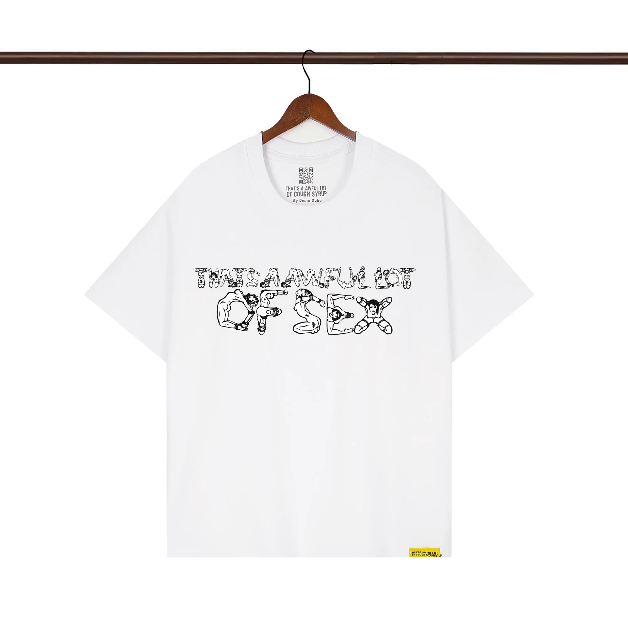 That’s A Awful Lot Of Cough Syrup Anatomy Graphic T-Shirt Color White