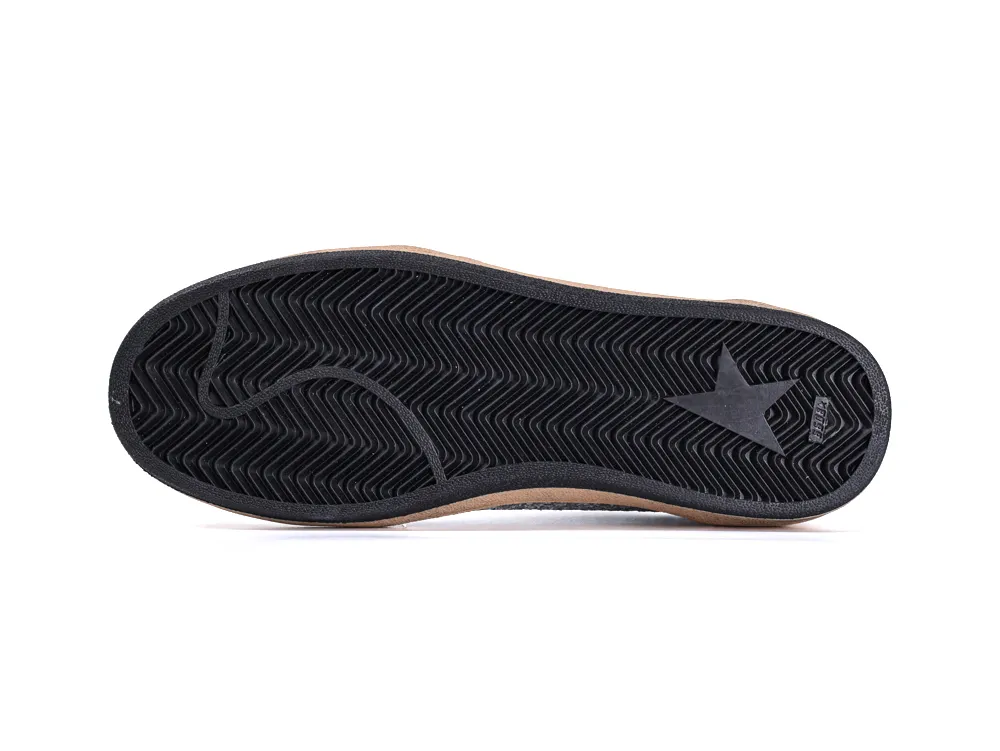 Black rubber outsole of Golden Goose Ball Star sneakers with star logo