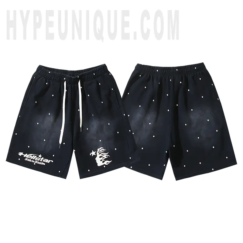 Hellstar Starry Flame Face Shorts