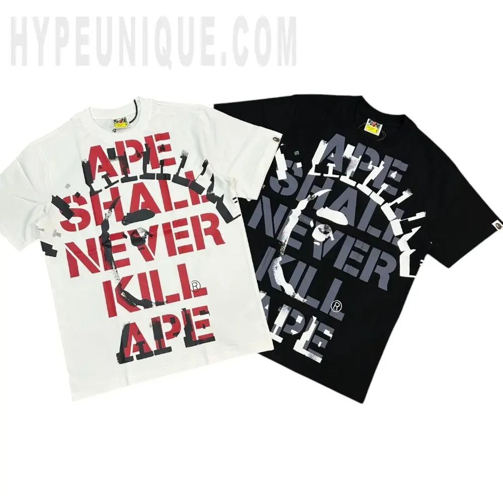 Bape Spray Print College T-Shirt