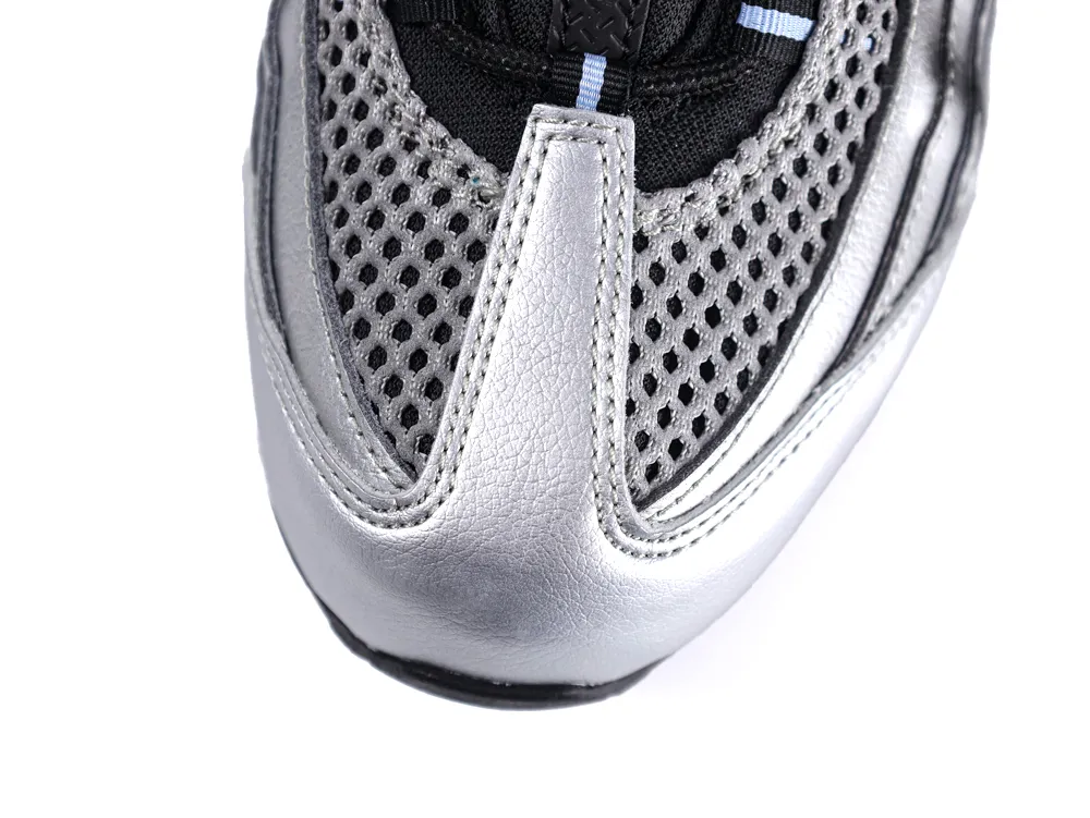 Air Max 95 Big Bubble x Palace Metallic Silver Black Top View