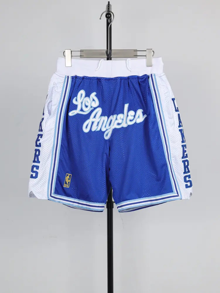 Men’s Blue/White Los Angeles Lakers NBA x Just Don Mesh Shorts