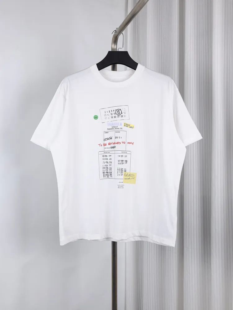 MM6 Graffiti Print Oversized T-Shirt - White