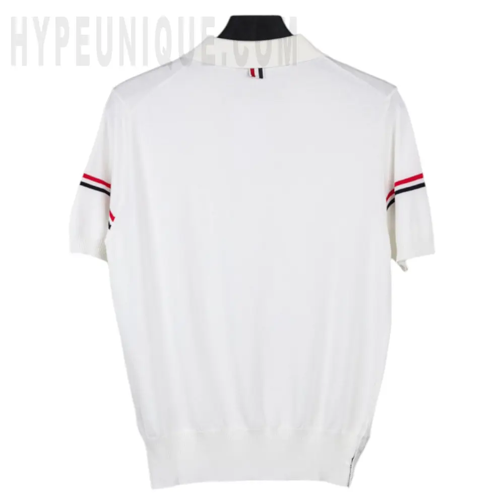 Merino Wool 4-Bar Polo Shirt