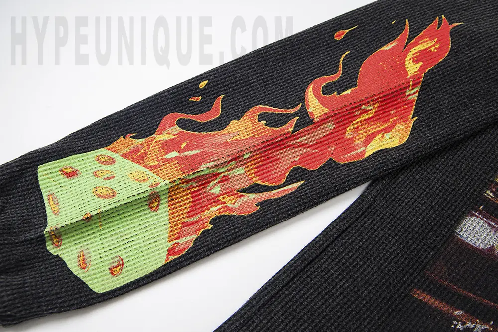 The sleeves of the clothes