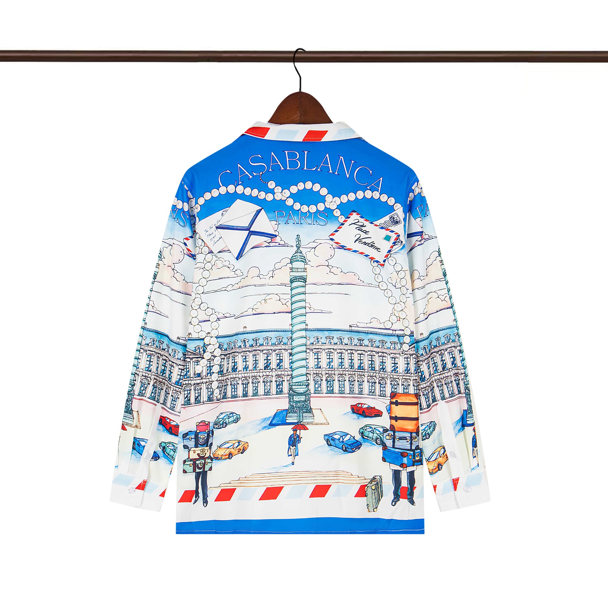 Back of C-Blanca Place Vendôme Silk Shirt