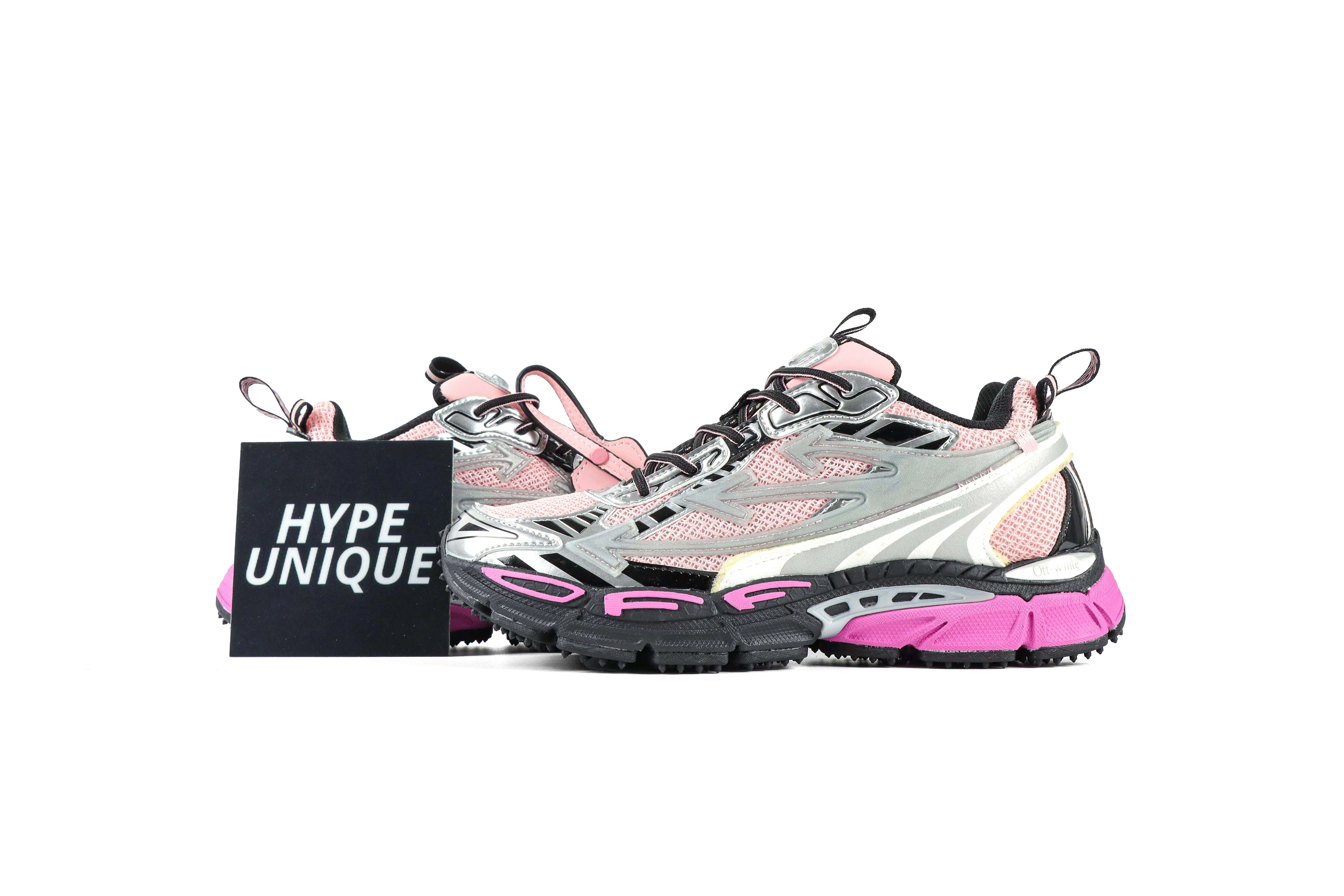 Off-White Be Right Back Sneakers “Pink/Silver/Black”