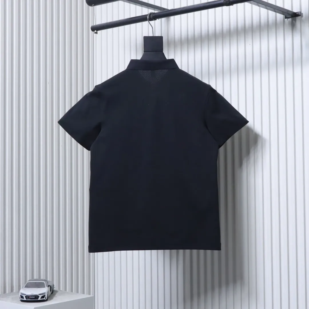 Back of KS 2026 Quick-Dry Business Casual Polo T-Shirt Color Black