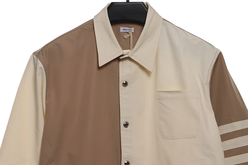 Four-Bar Stripe Contrasting Jacket