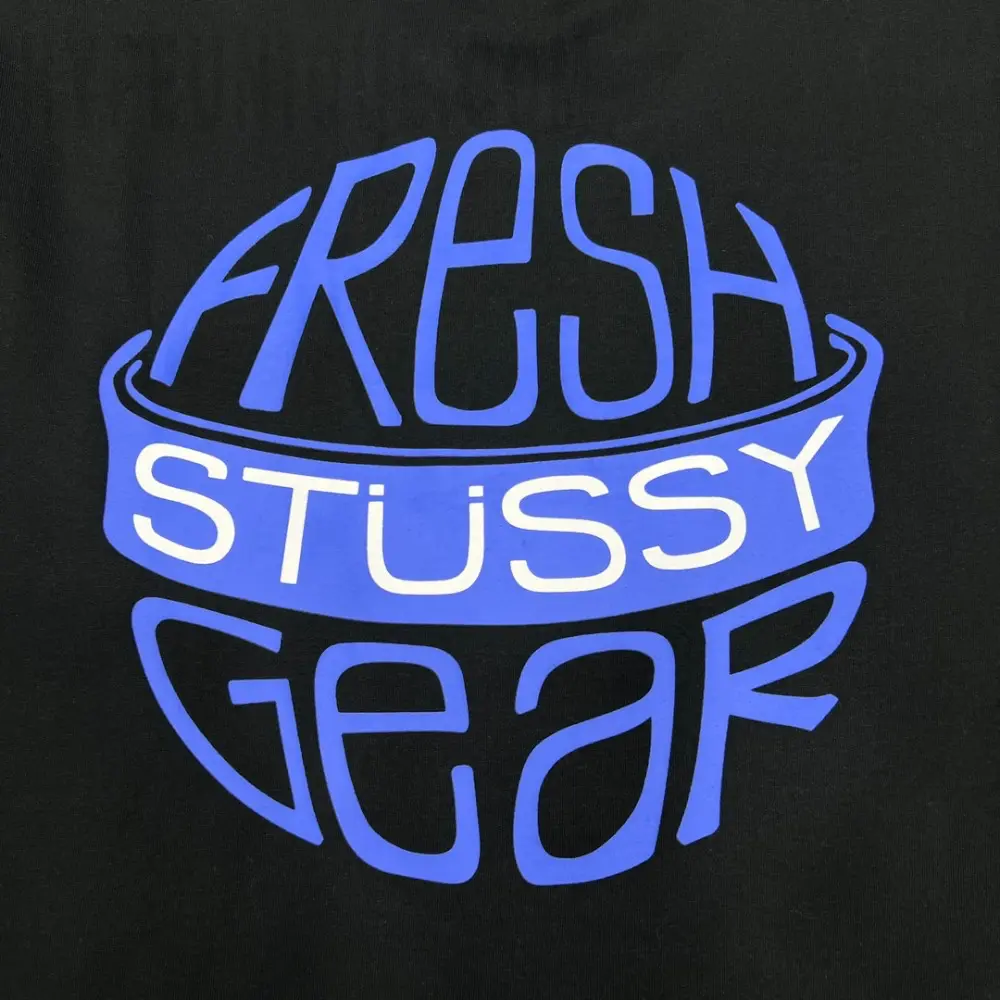 Printed graphic on the back of the garment