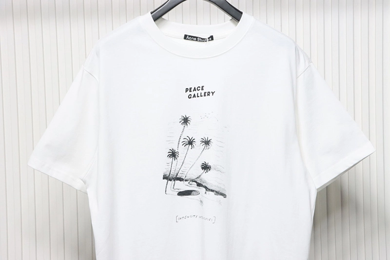 Acne Coconut Beach Printed Logo T-Shirt