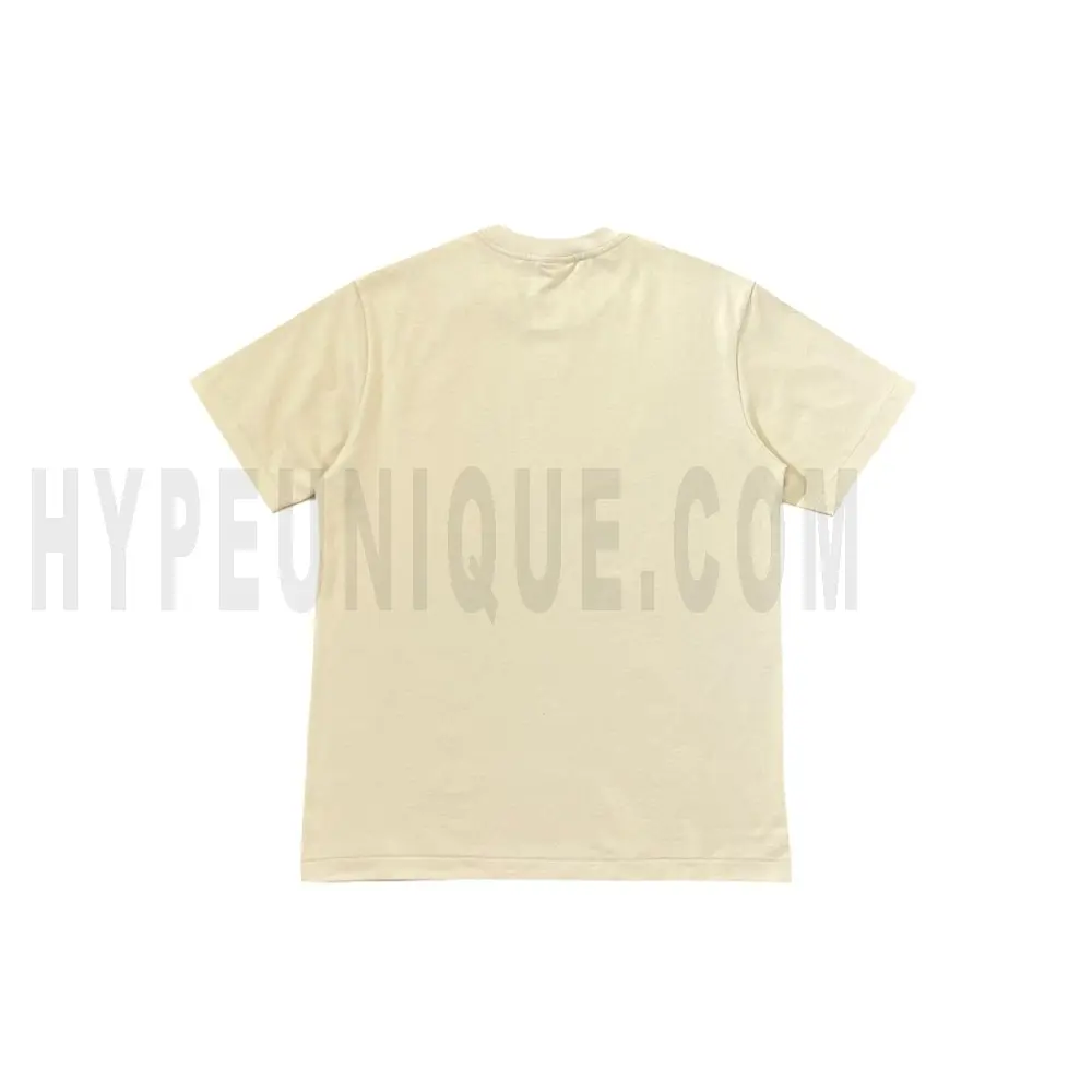 The back of the beige clothes