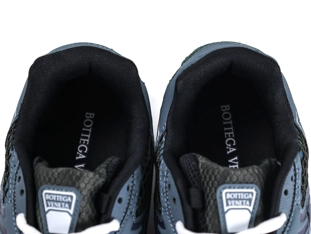 Bottega Veneta Orbit Sneaker Dark Green Suede Tounge Detail