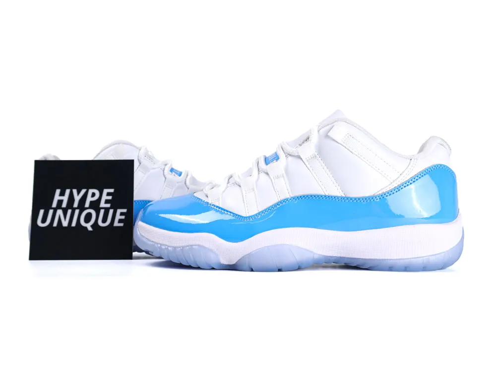 Jordan 11 Low Patent Leather Sneakers Blue