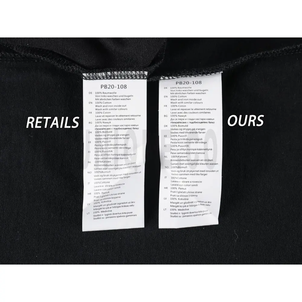 Washing Label Comparison Diagram