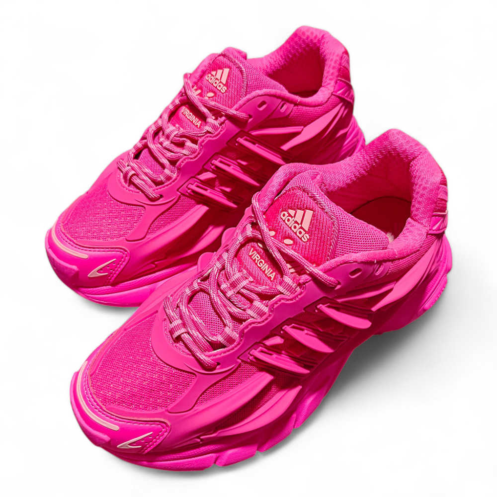 Front view of the exterior of Adistar Jellyfish Pharrell Williams Pink