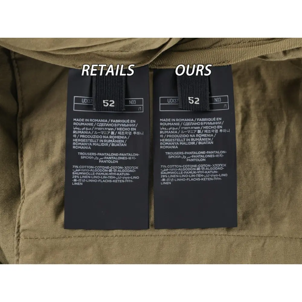 Washing Label Comparison Diagram