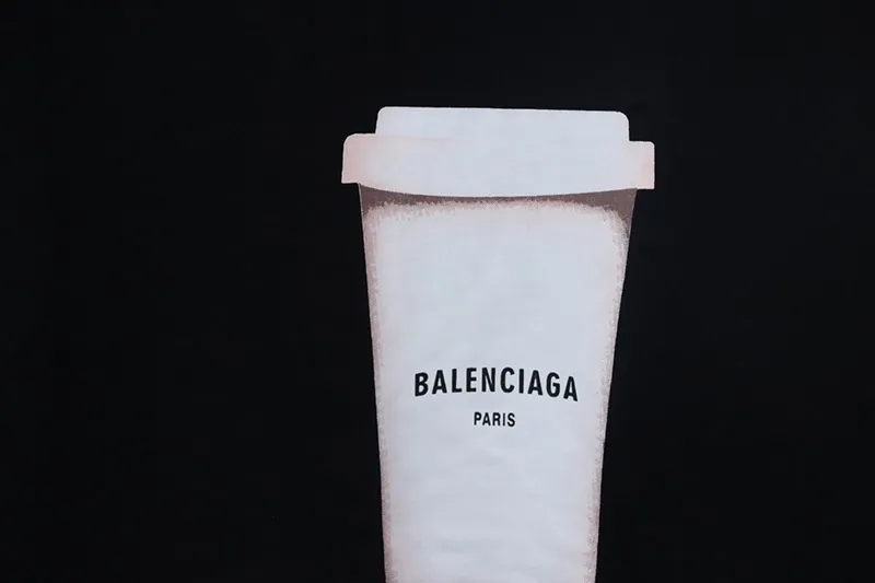 Beverage Cup Logo Print T-Shirt