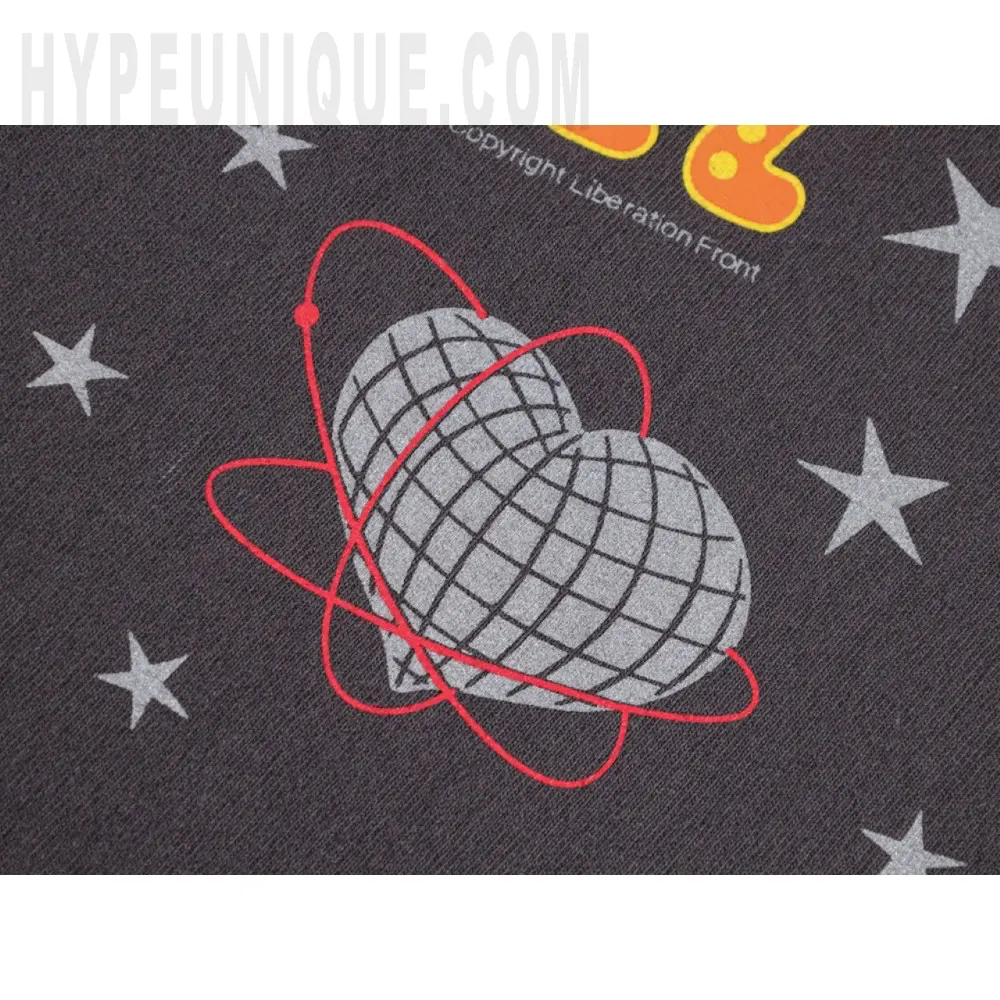 Printed graphic on the front of the garment