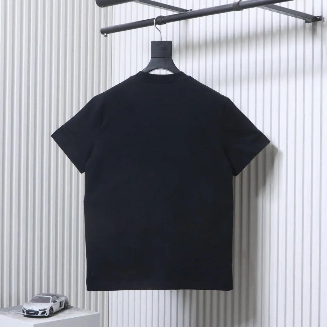 Back Tonal Beaded Embroidered Logo T-Shirt