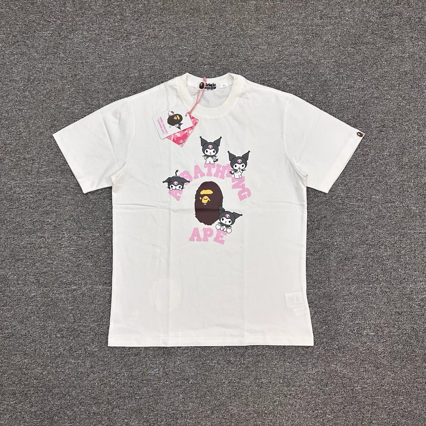 BAPE x Sanrio Kuromi Ape Head Graphic Cotton T-Shirt
