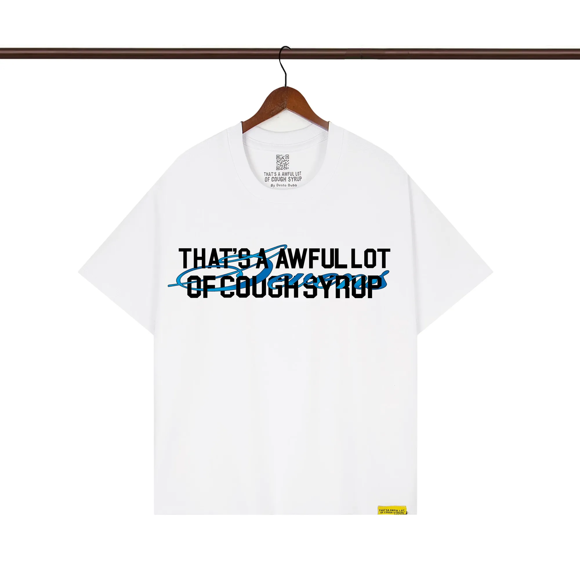 That’s A Awful Lot Of Cough Syrup Art Basel 25 Diamond T-Shirt color White