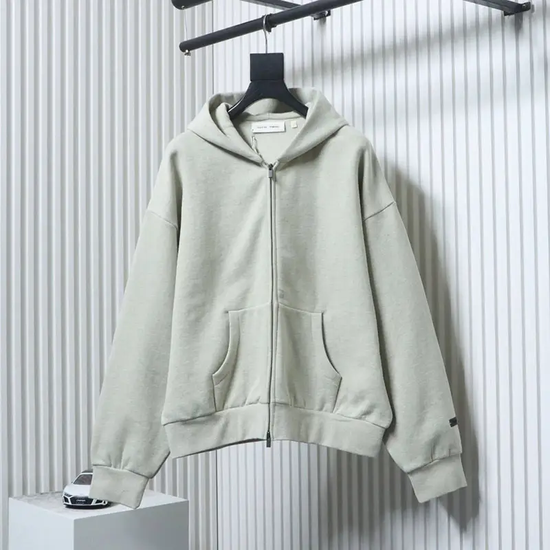 Fear of God Essentials Metallic-Coated Cardigan Sweatshirt