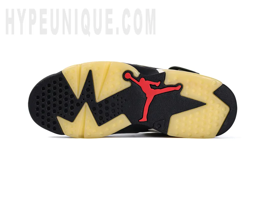 Travis Scott x Air Jordan 6 Retro 'Olive' Reps Black and Yellow Plastic Sole