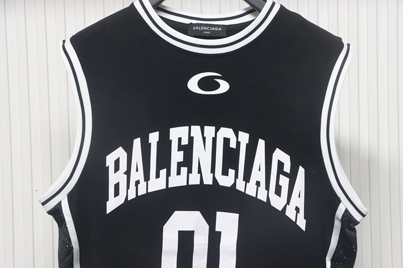 Wool Intarsia Basketball Vest