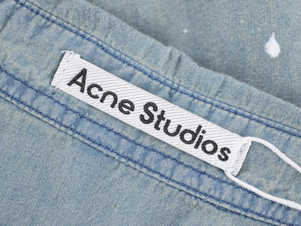 Acne Studios Paint-splatter Cotton Shirt