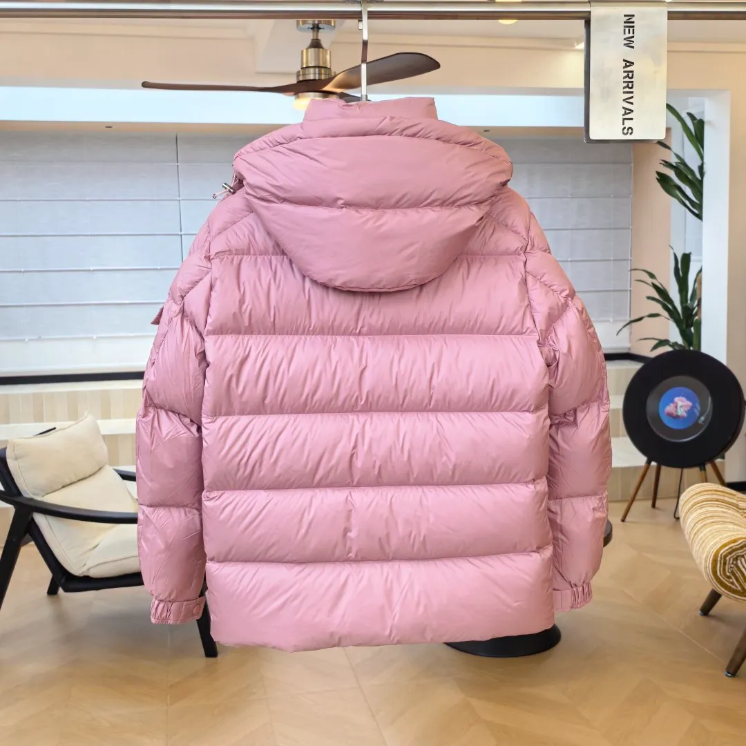 Back View Mcler Maya 70th Anniversary Matte Hooded Down Jacket