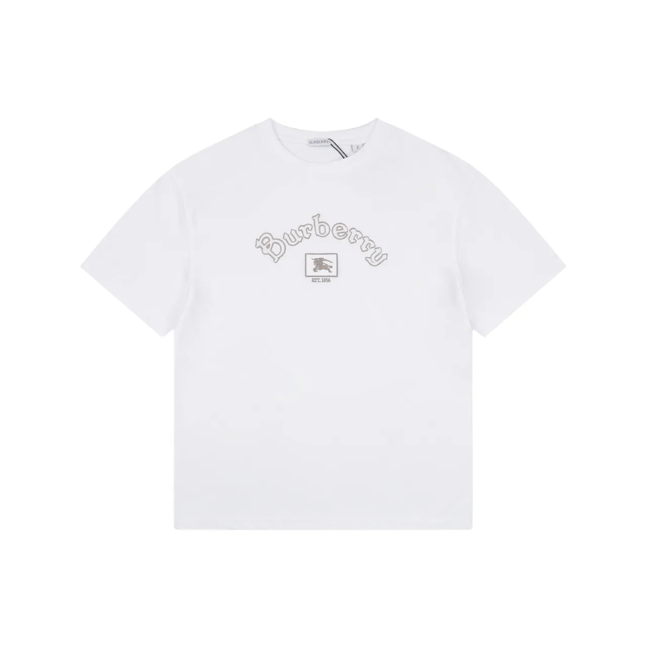 Equestrian Logo Curved Frame T-Shirt Color White