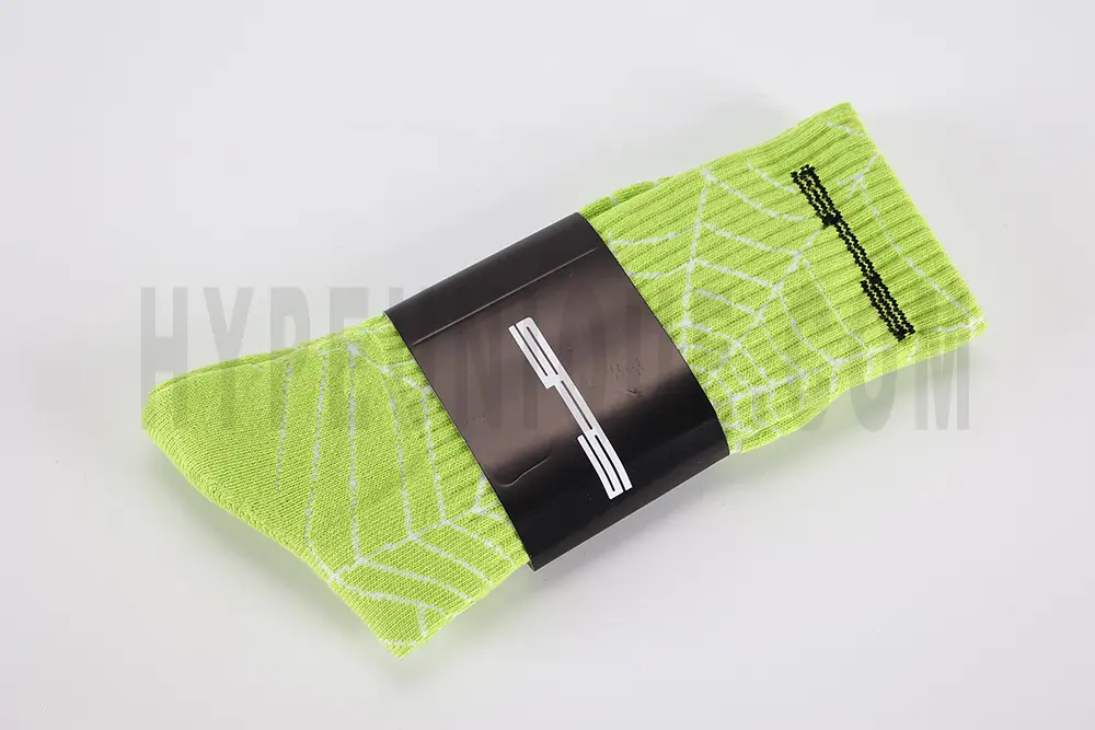 Sp5der All Over Print Socks ‘Green’ Replica