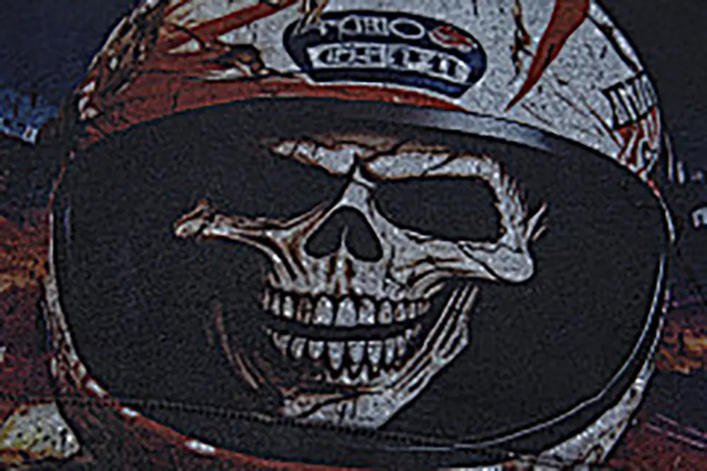 Printed graphic on the front of the clothes