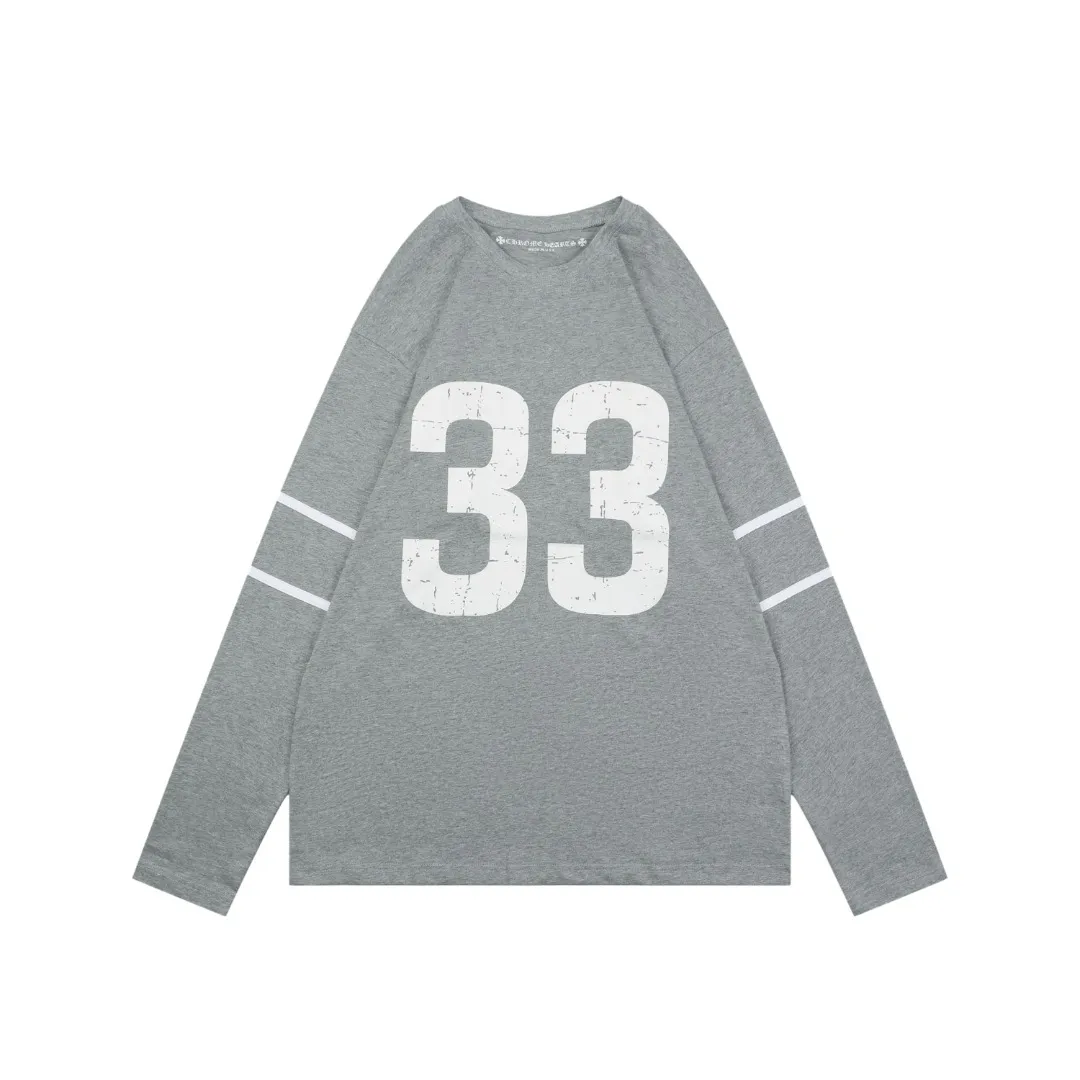 CH 33 Sanskrit Cross Print Long-Sleeve Shirt
