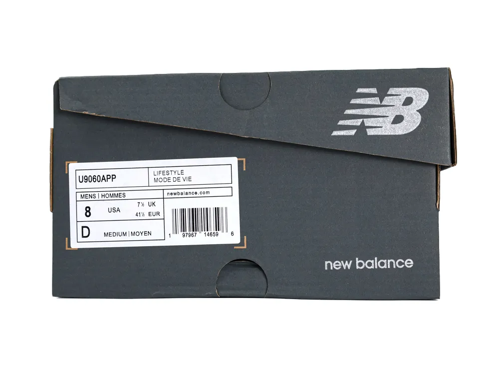 New Balance 9060 Pink Overdye ASOS Exclusive shoe box label